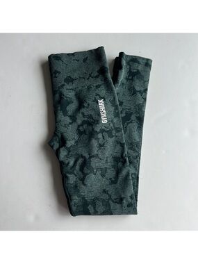 Gymshark  Green Camo Leggings